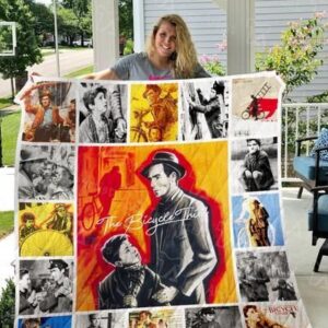 The Bicycle Thief Quilt Blanket 0746  Quilt